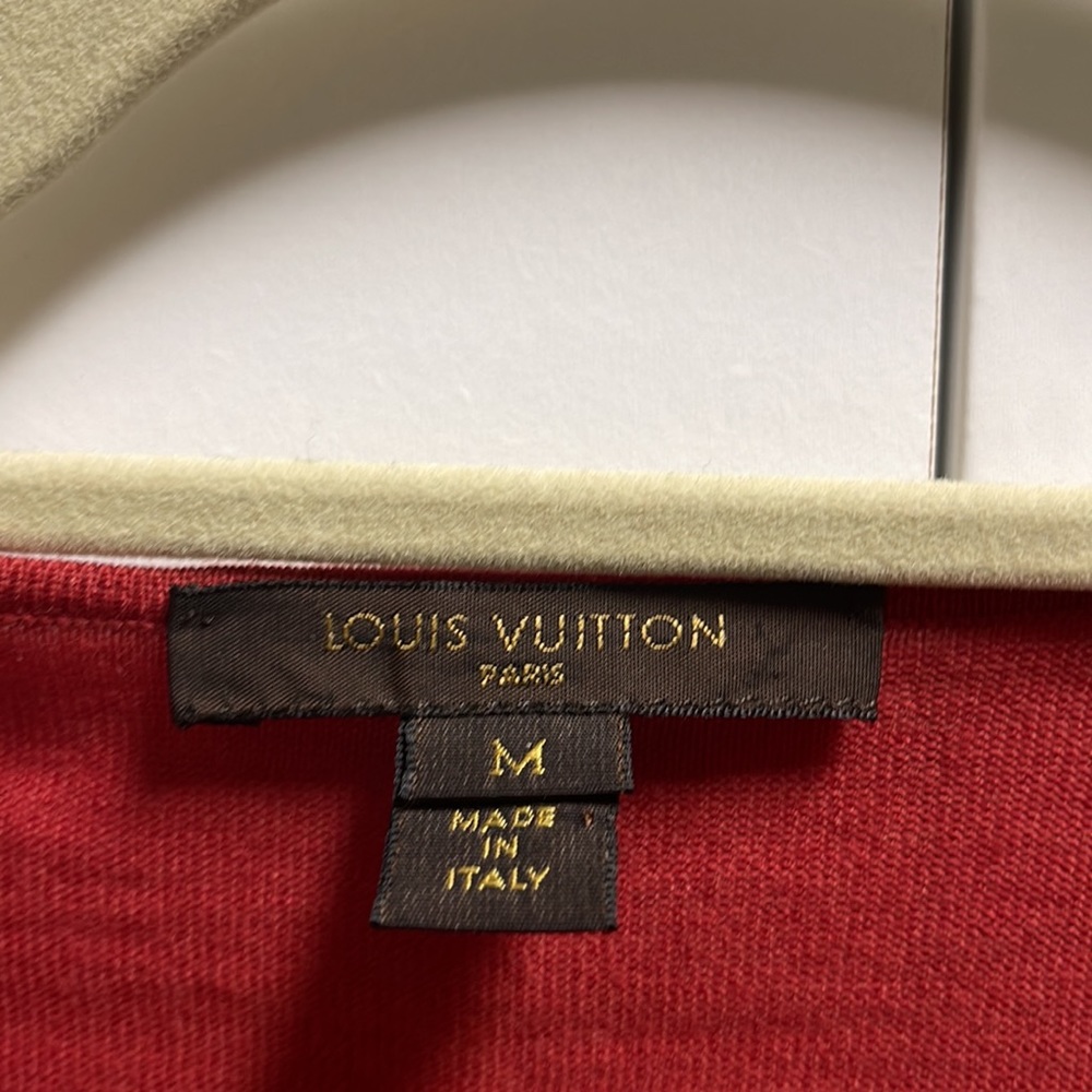 Louis Vuitton Ruffled Rust Button Down Cardigan - image 8